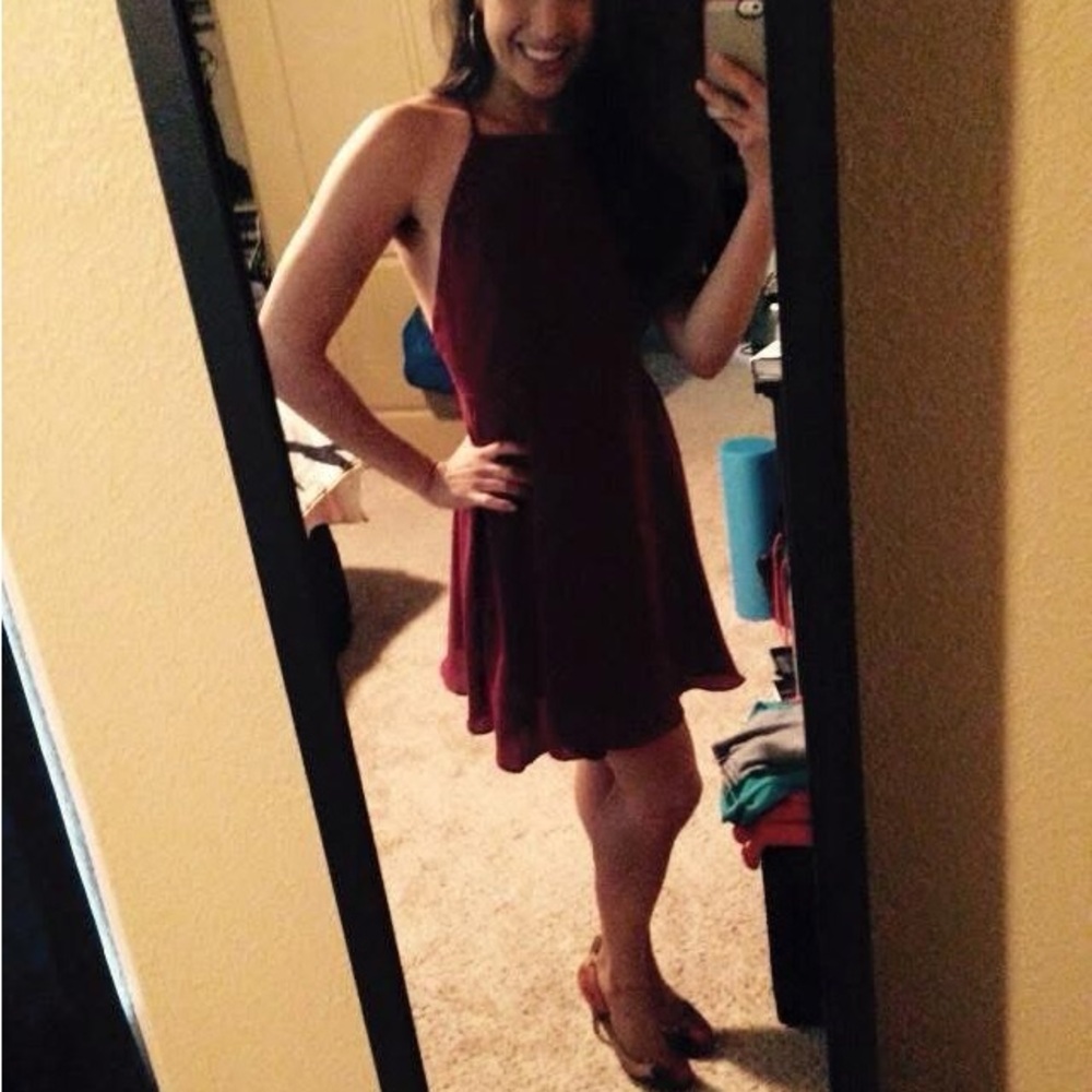 Lulu's Cream Backless Dress - Picture 4 of 5